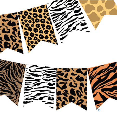 Banderín animal print